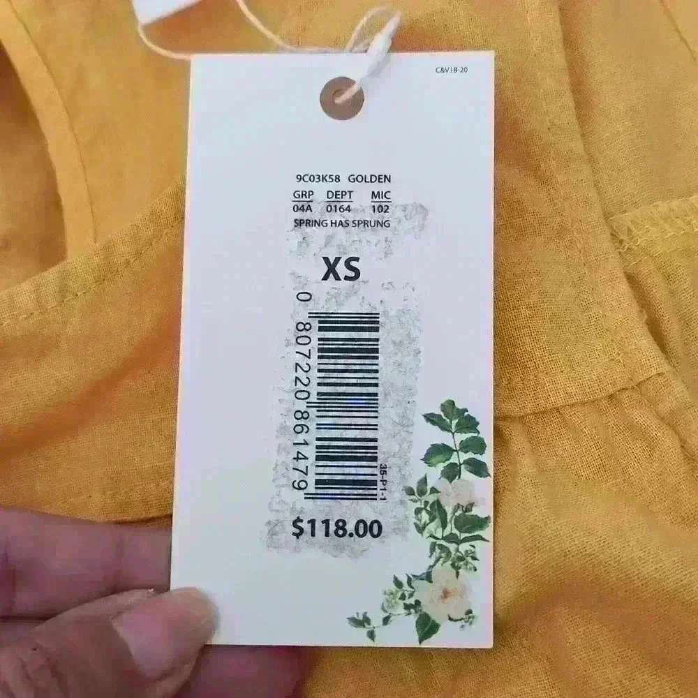 Chelsea & Violet Yellow Linen dress - Picture 4 of 5